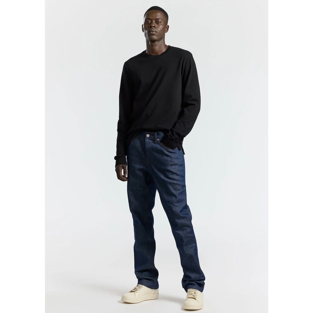 COTTON CITIZEN Presley Shirt Mens Mens Small Black Long Sleeve Cotton Crew Neck